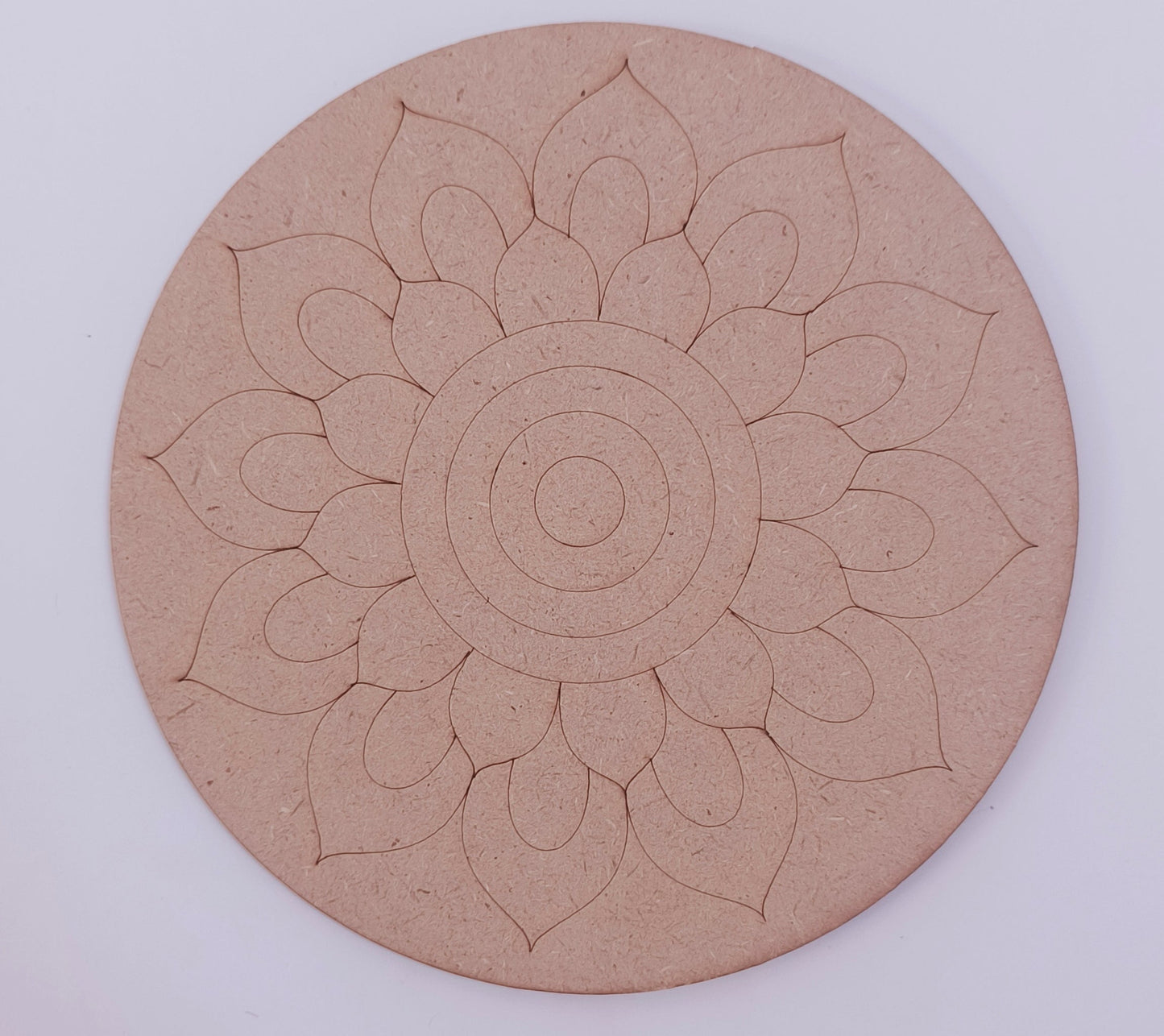 Pre-marked MDF 6" Floral Design