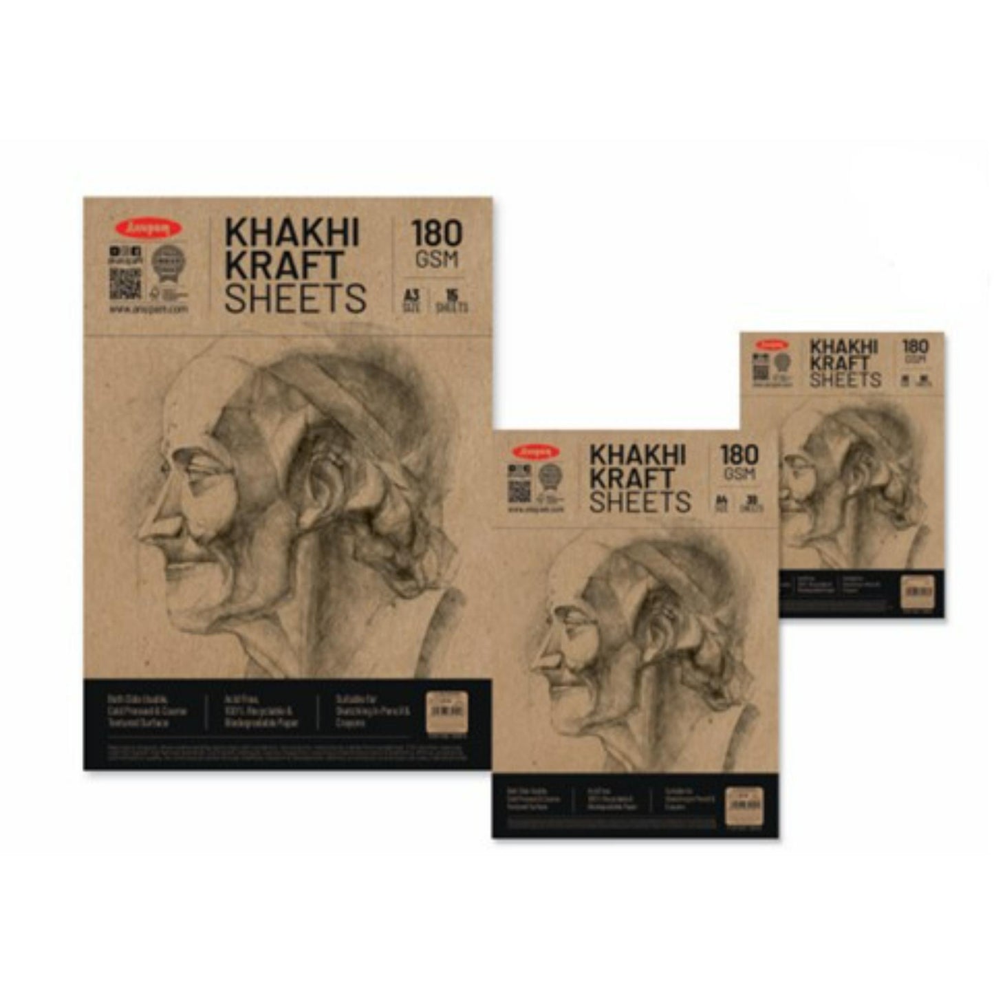 Khakhi Kraft Sheets 180 GSM
