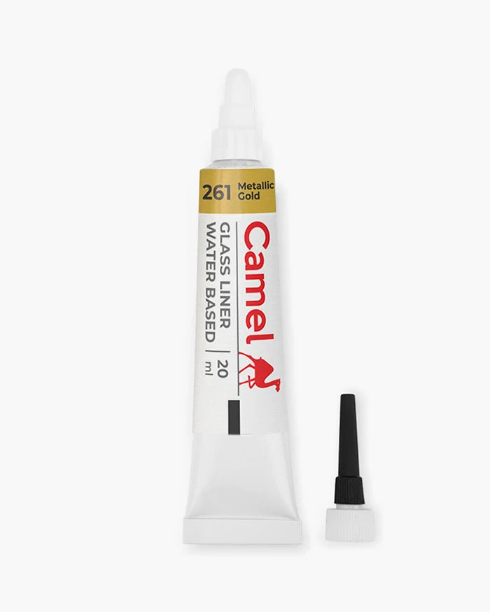 Camel Glass Liner Metallic Gold