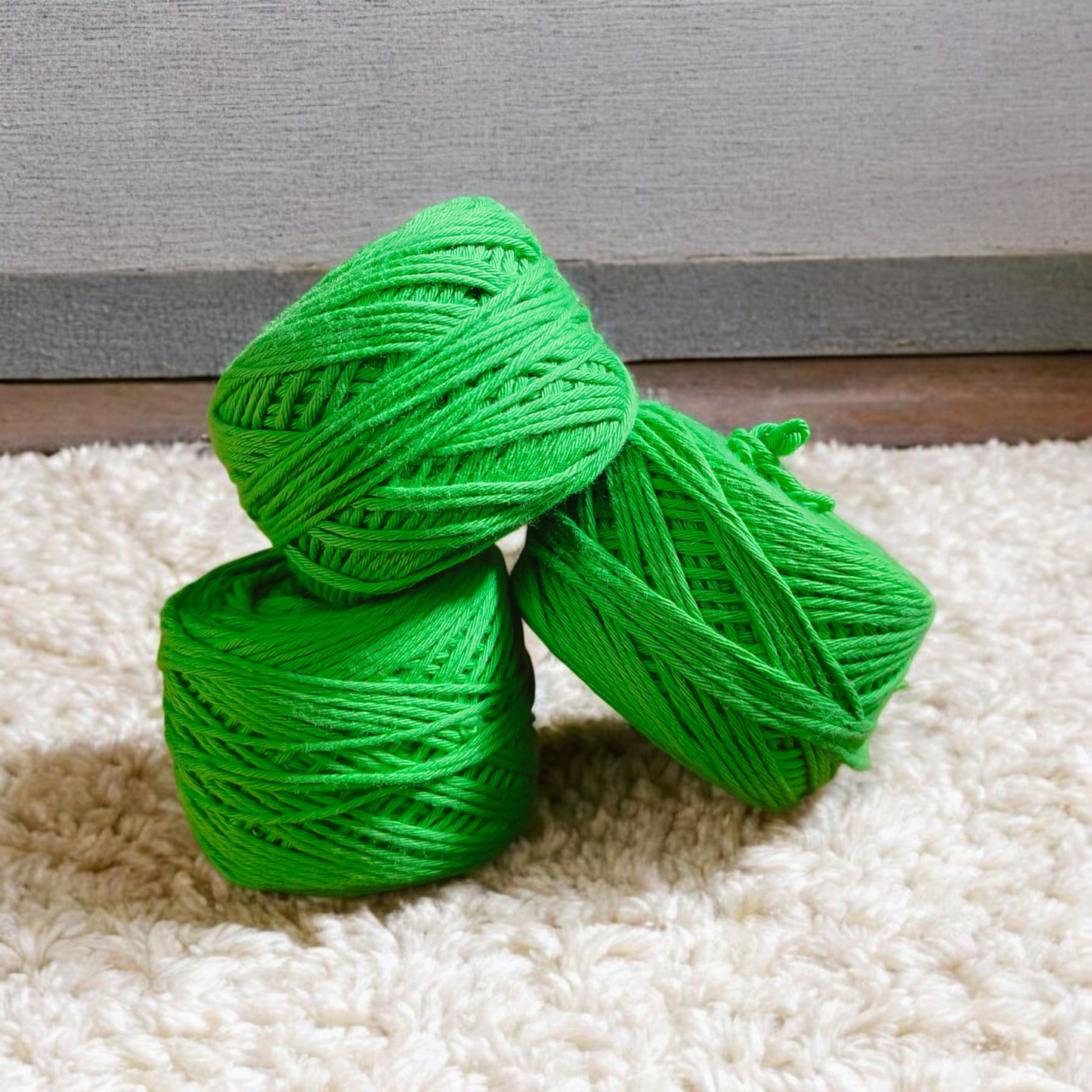 8ply Cotton Yarn - Green