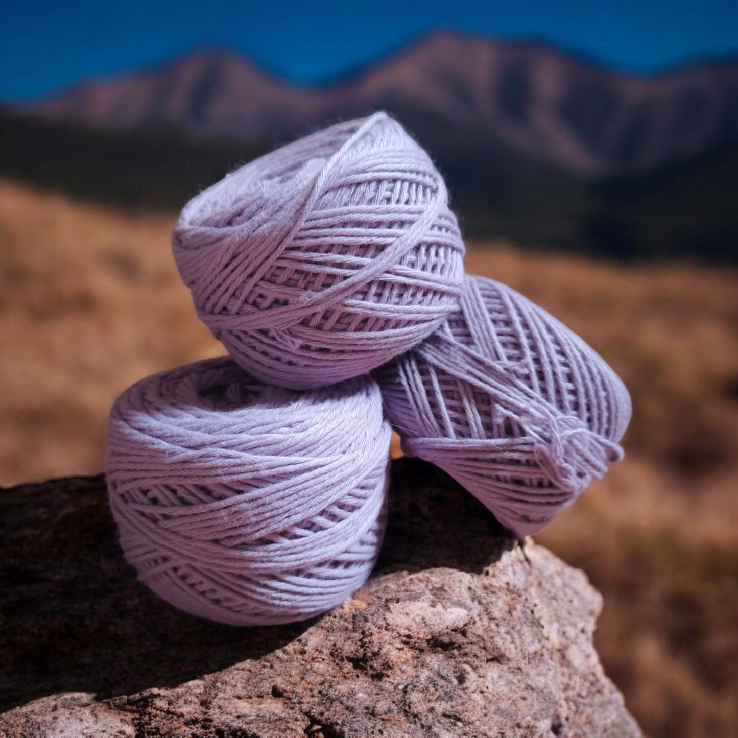 8ply Cotton Yarn - Pink and Lavender