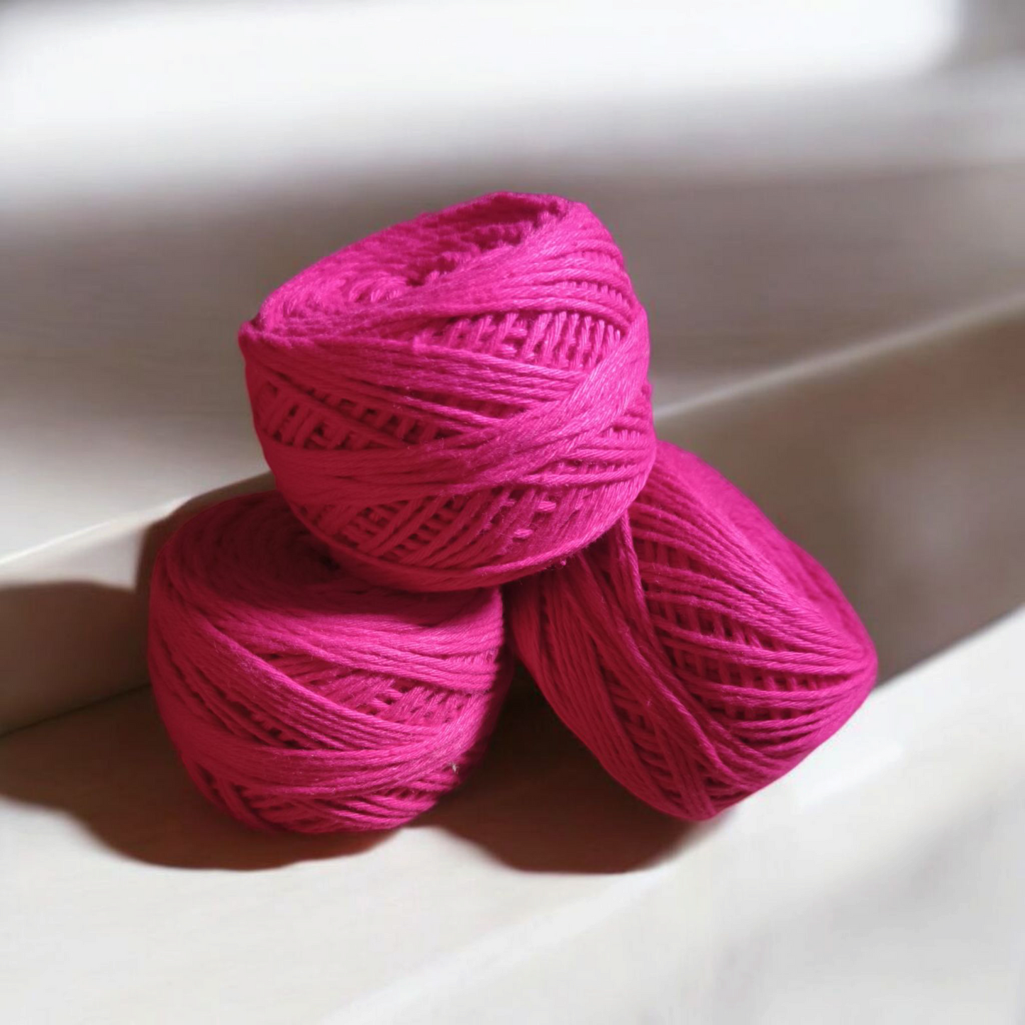 8ply Cotton Yarn - Pink and Lavender