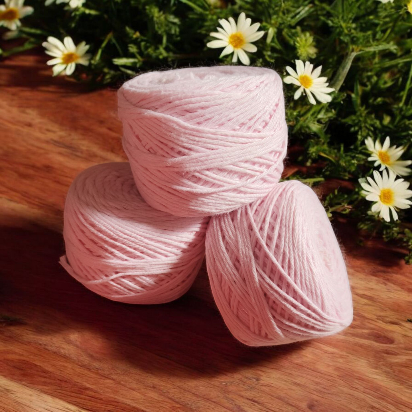 8ply Cotton Yarn - Pink and Lavender