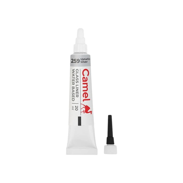 Camel Glass Liner Metallic Silver