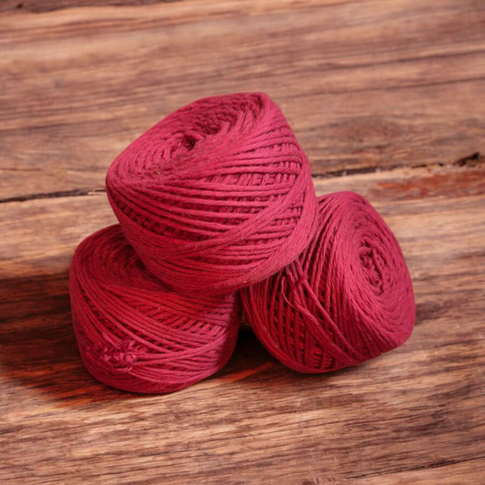 8ply Cotton Yarn - Red and Orange