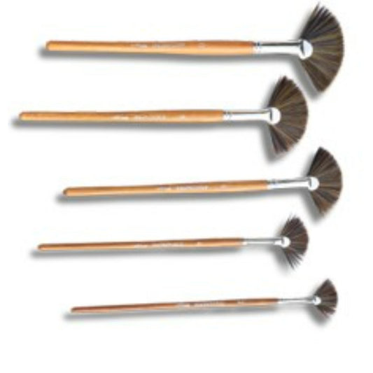 Fan Brush Set of 5 Synthetic
