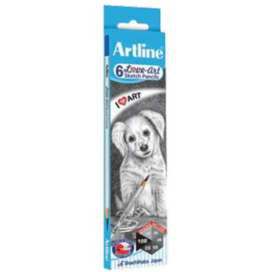 LOVE ART PENCIL SET OF 6
