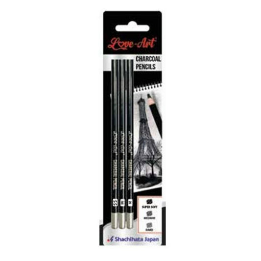 CHARCOAL PENCIL SET OF 3