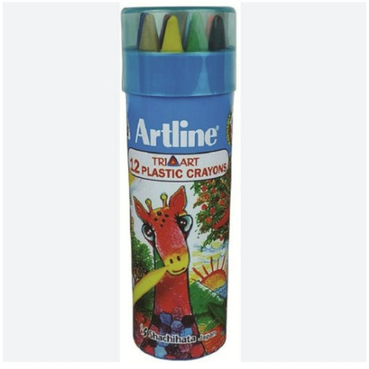 PLASTIC CRAYONS 12 SHADES