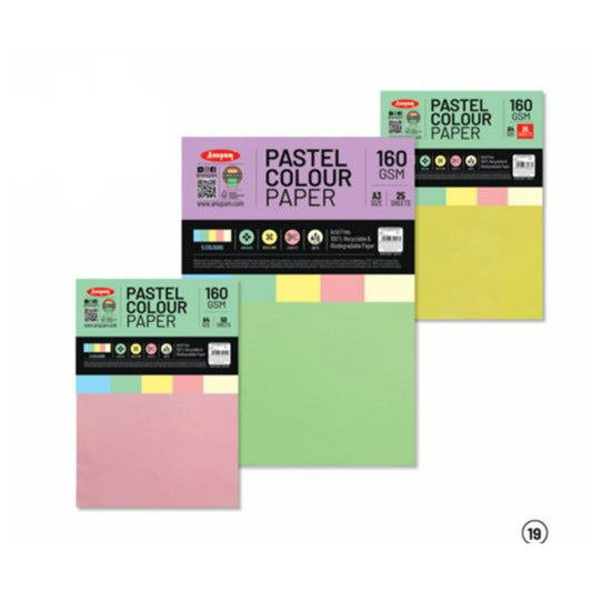 Pastel Colour Paper A4 160 GSM