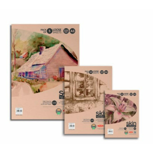 Skin Beige Toned Water Colour Paper 225 GSM