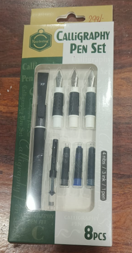 Keep Smiling Calligraphy Pen 8pcs Set