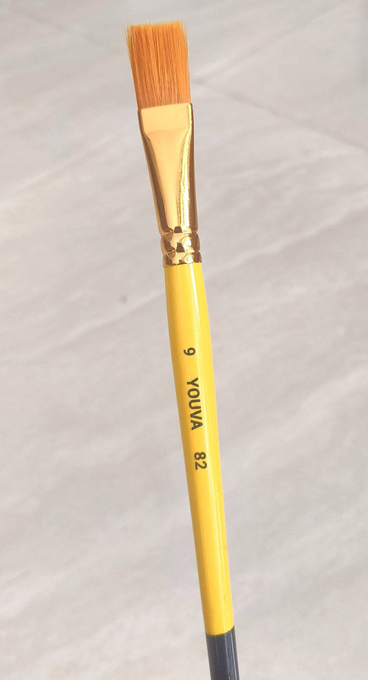 youva brush flat size 9