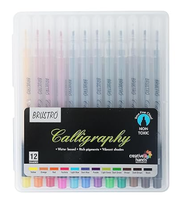 Brustro Calligraphy Colour Pens 12S