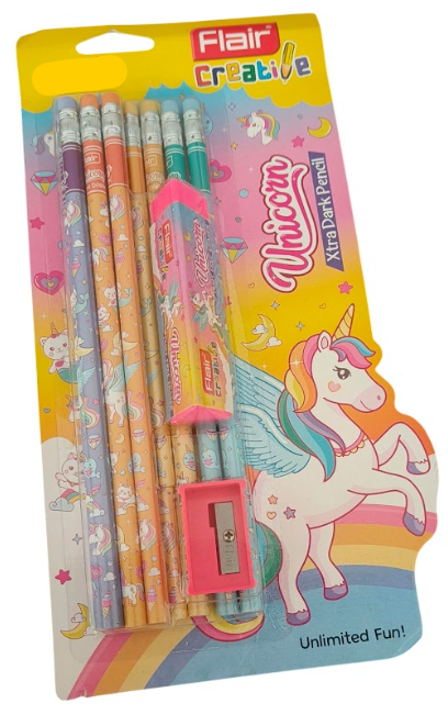 Flair Creative Unicorn Pencil Kit - Set of 10
