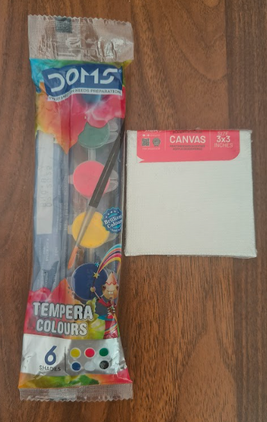 Canvas 3X3 in + DOMS Tempora Colours 6S - Set of 10
