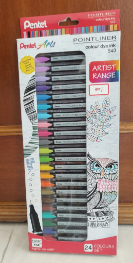 Pentel Pointliner 24 Colour Set