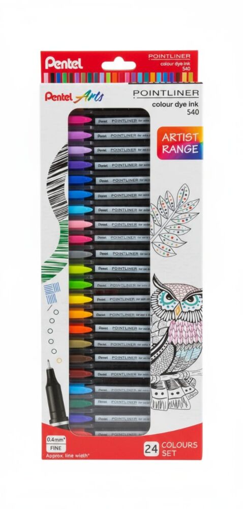 Pentel Pointliner 24 Colour Set