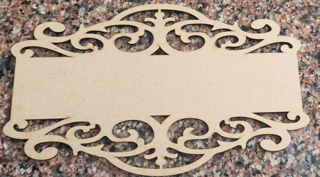 MDF name plate 175