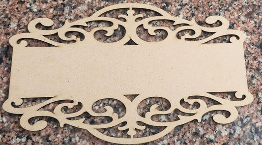 MDF name plate 175