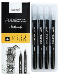 Brustro Fude Hard tip Brush Pen Calligraphy