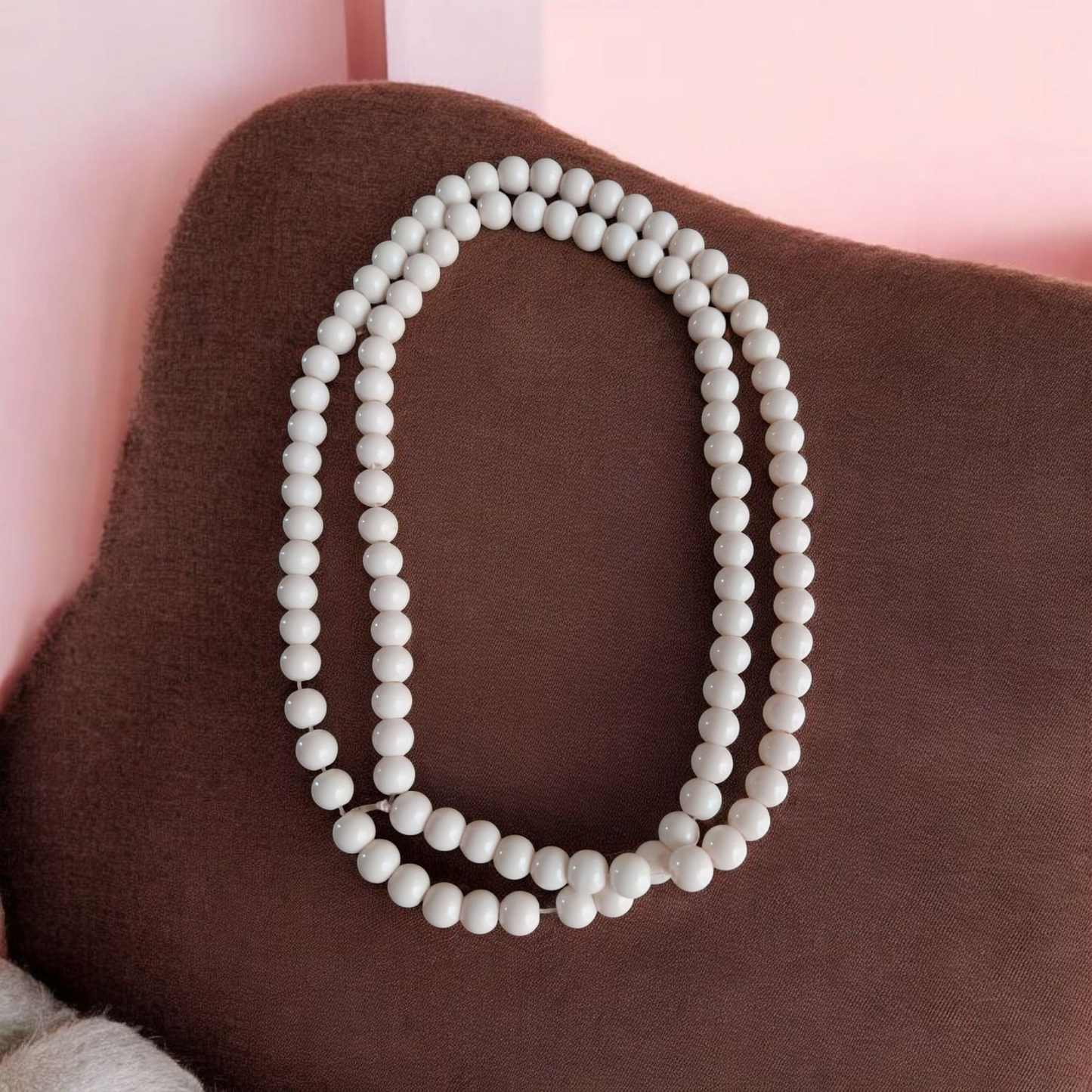 Pastel Ivory - Matt Finish Glass Beads