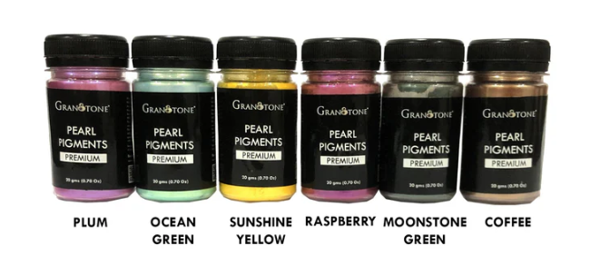 Vibrant Mica Pearl Pigments (Set of 6)